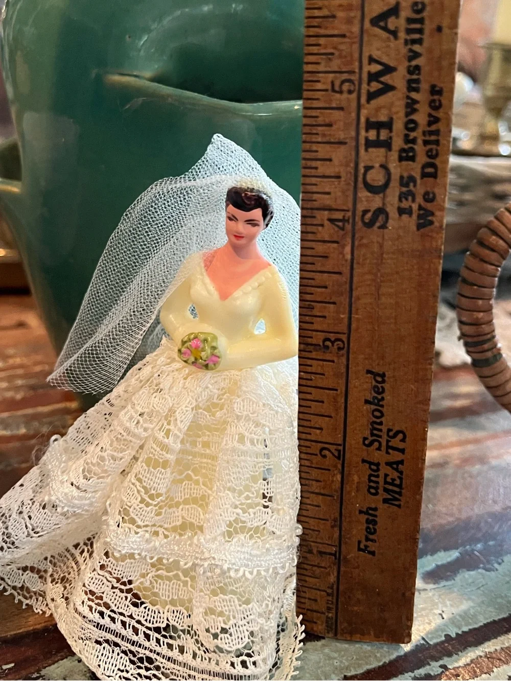Vintage 1950s Bride Cake Topper
